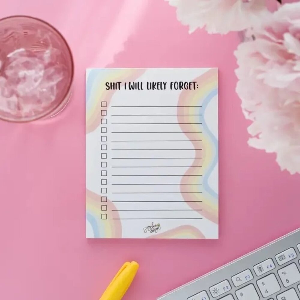LAST ONE!!! ($5) Sh*t I Will Likely Forget Notepad